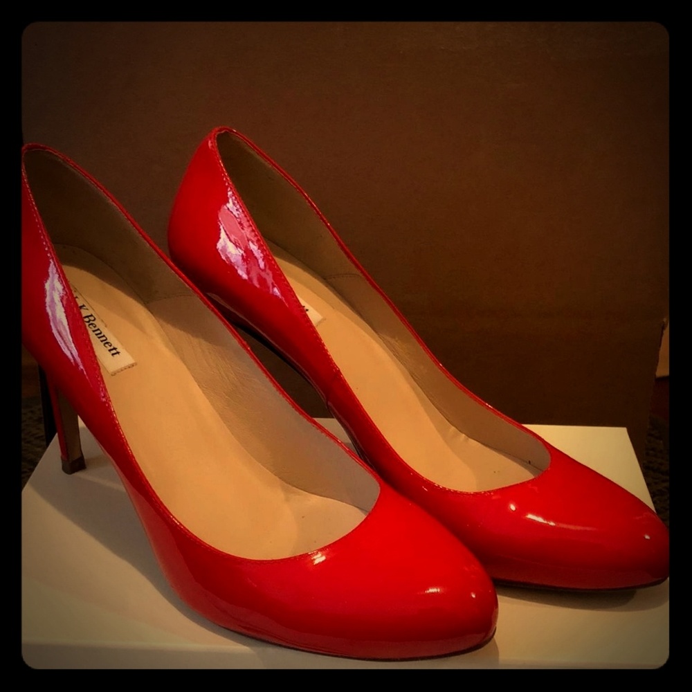 Red Patent LK Bennett Pump